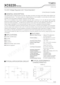 XC6220B301PR-G Datenblatt Cover