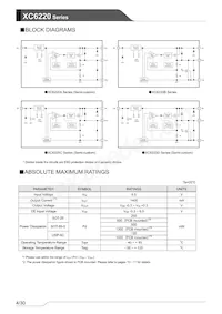 XC6220B301PR-G Datasheet Pagina 4