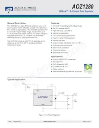 AOZ1280CI Datenblatt Cover