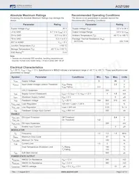 AOZ1280CI Datasheet Pagina 3