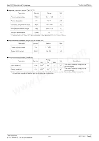 BH31PB1WHFV-TR Datasheet Page 2