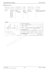 BH31PB1WHFV-TR Datasheet Pagina 10