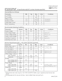 IP2002TRPBF Datasheet Page 2