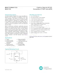 MAX1724EZK33+TG24 Datenblatt Cover