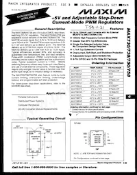 MAX758MJA/883B Datenblatt Cover