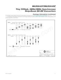 MAX8640YEXT19+TGA8 Datasheet Pagina 11