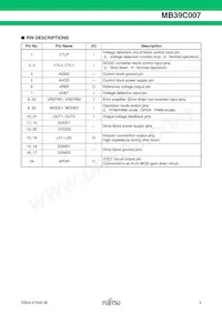 MB39C007WQN-G-JN-ERE1 Datasheet Pagina 3