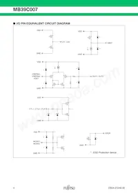 MB39C007WQN-G-JN-ERE1 Datasheet Pagina 4