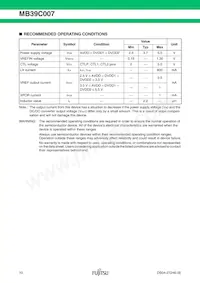 MB39C007WQN-G-JN-ERE1 Datasheet Pagina 10