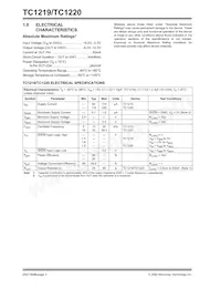 TC1220ECHTR Datasheet Pagina 2