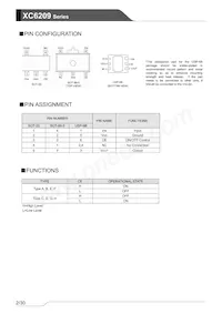 XC6209F602DR-G Datasheet Pagina 2