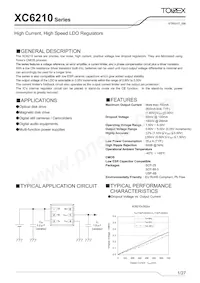 XC6210D502PR-G Datasheet Cover