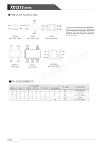 XC6215P502HR-G數據表 頁面 2