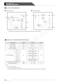 XC6215P502HR-G Datasheet Pagina 4