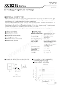 XC6218P402NR-G Datasheet Copertura