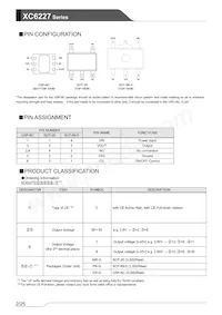 XC6227C49BPR-G Datasheet Page 2