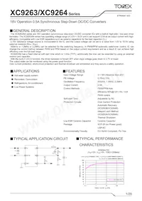 XC9264B75DMR-G Datasheet Copertura