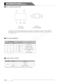 XC9264B75DMR-G Datasheet Pagina 4