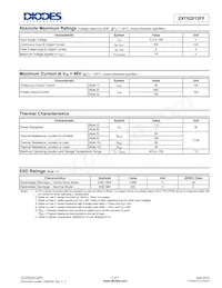 ZXTR2012FF-7數據表 頁面 2