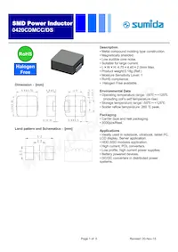 0420CDMCCDS-100MC Datasheet Cover
