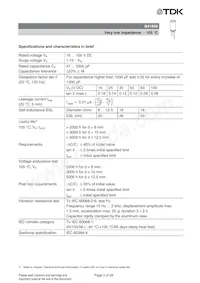 B41859C8687M003 Datasheet Pagina 3