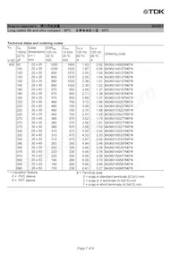 B43601A9108M87 Datasheet Pagina 7