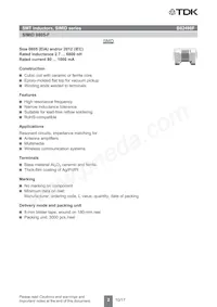 B82498F3339K001 Datasheet Pagina 2