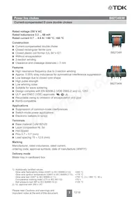 B82734W2701B030 Datasheet Pagina 2