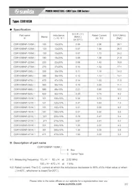 CDR105BNP-820LC Datasheet Page 2