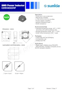 CDRH4D22HPNP-8R2NC Datasheet Copertura