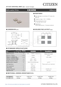 CS325S-38.400MEEQ-UT Datasheet Copertura