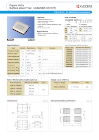 CX3225SB27000D0FLJZ1 Datenblatt Cover