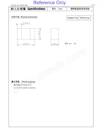 DFE201210U-R68M=P2 Datasheet Cover