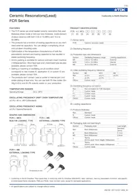 FCR40.0M6T Datasheet Pagina 2