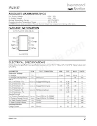 IRU3137CSTRPBF Datenblatt Seite 2