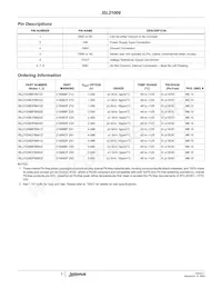 ISL21009BFB850ZS2568 Datasheet Pagina 2