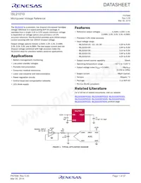 ISL21010DFH312Z-T Datasheet Copertura