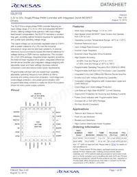 ISL8118CRZ Datasheet Copertura