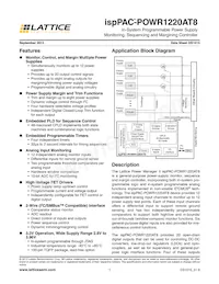 ISPPAC-POWR1220AT8-02T100I數據表 封面