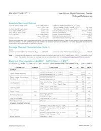 MAX6070BAUT12/V+T Datasheet Page 2