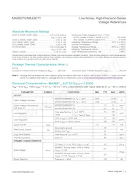 MAX6070BAUT12/V+T Datasheet Pagina 2