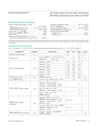 MAX6324DUT26+ Datasheet Pagina 2