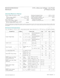 MAX6334UR18D3+T Datasheet Page 2