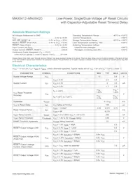 MAX6420UK33+ Datasheet Page 2