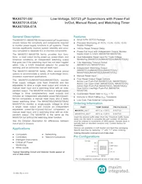 MAX6707MKA+ Datasheet Copertura