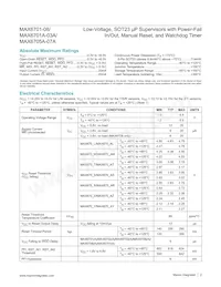 MAX6707MKA+ Datasheet Page 2