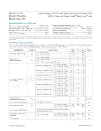 MAX6707MKA+ Datasheet Pagina 2