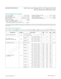 MAX6831YHUT+ Datasheet Page 2