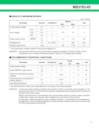 MB3793-45PNF-G-JN-6E1 Datasheet Pagina 5