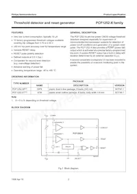 PCF1252-6T/F4 Datasheet Page 2